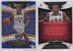 2014-15 Panini Select Courtside Blue & Silver Prizm Russell Westbrook #225