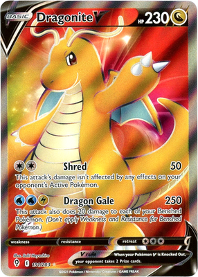 Dragonite V (Full Art) 191/203 SWSH07: Evolving Skies Holo | eBay