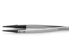Tweezers; Blade tip shape: rounded; Tweezers len: 130mm; - KNP.928101 | EU Stock