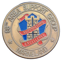 Münze Challenge Coin US Army 98th Area Support Group Marneland