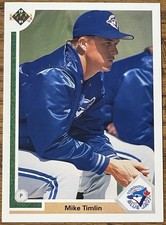 Mike Timlin 1991 Upper Deck Rookie Card #785 Toronto Blue Jays MLB RC Free Ship. rookie card picture