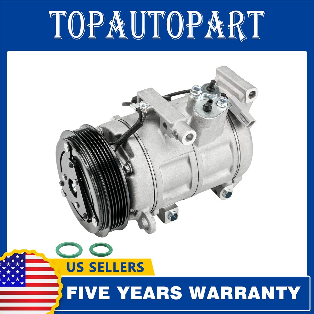 AC A/C Compressor with Clutch For 2010 2011 -2013 Mazda 3 2.0L