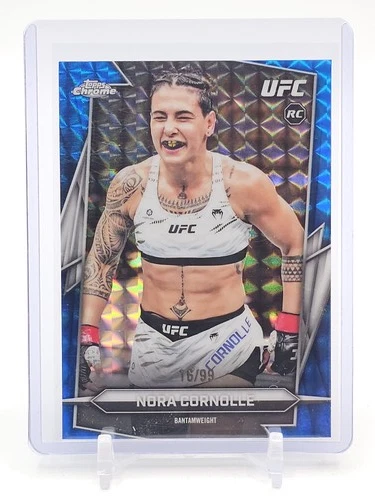 NORA CORNOLLE 2026 TOPPS CHROME UFC BLUE GEOMETRIC ROOKIE /99 #179 Q7288