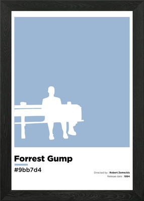 Minimalistisches Filmposter Gerahmtes Wandbild Poster Leinwanddruck Bild