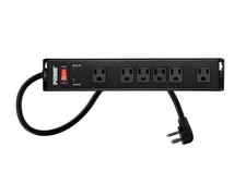 Monoprice Power Surge - 6 Outlet Metal Surge Protector Power Strip - 15 Feet C