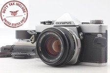 Near MINT Olympus OM-1 35mm SLR Film Camera Zuiko MC Auto-S 50mm F1.8 From JAPAN