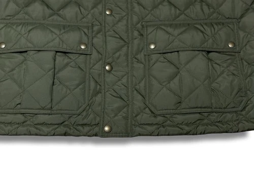 NWT! Lands End Quilted Jacket Mens XL Green Primaloft Corduroy Collar Chore Coat image 8