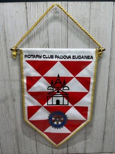 Vintage Rotary Club Padova Euganea Hanging Banner Flag Dueffe Sport
