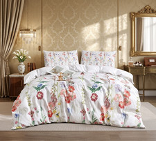 Floral Printed Duvet Cover Set Soft Floral Bedding With Pillowcases King