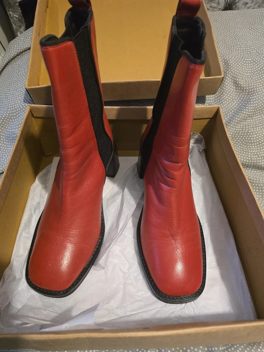 ASOS Patternless Leather Upper Boots for Women for sale  display picture 1