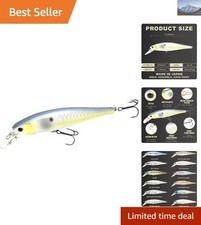 Pointer 100SP Jerkbait for Bass Fishing - Gold Threadfin Shad, 100 Size,