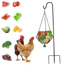 Hanging Chicken Feeder,Chicken Toys for Coop, Foldable Poultry Vegetable Frui...