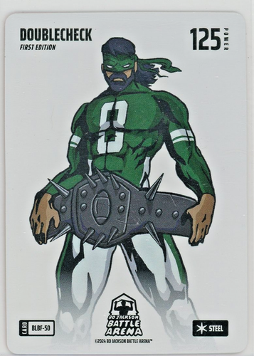 2024 Bo Jackson Battle Arena Doublecheck BLBF-50 Blizzard Battle Foil Steel