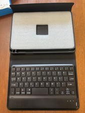 Wireless Black Keyboard with Leather Case