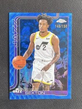 Collin Sexton 2025-26 Topps Chrome Blue Wave Refractor Base /150 #210