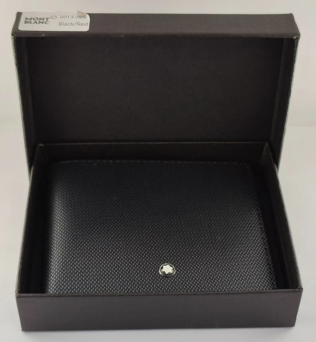 Montblanc Soft Grain Black Leather Bi-Fold Men's Wallet  