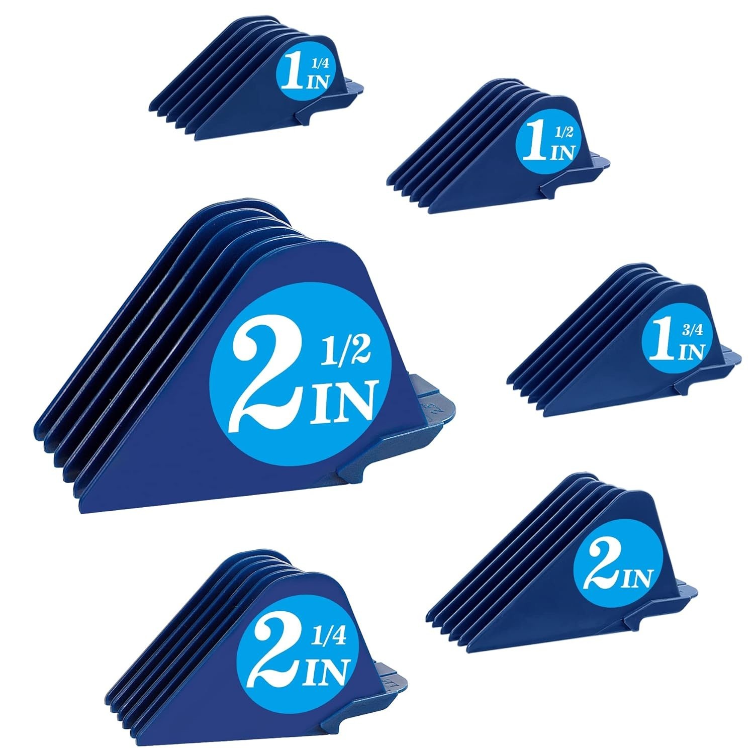 Wahl Extra Long 6pc Hair Clipper Guard Set (2.5"-1.25") - Un