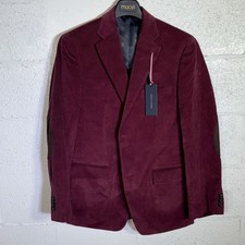 Tommy Hilfiger Men's Modern-Fit Corduroy Sport Coat, Burgundy 38R 295