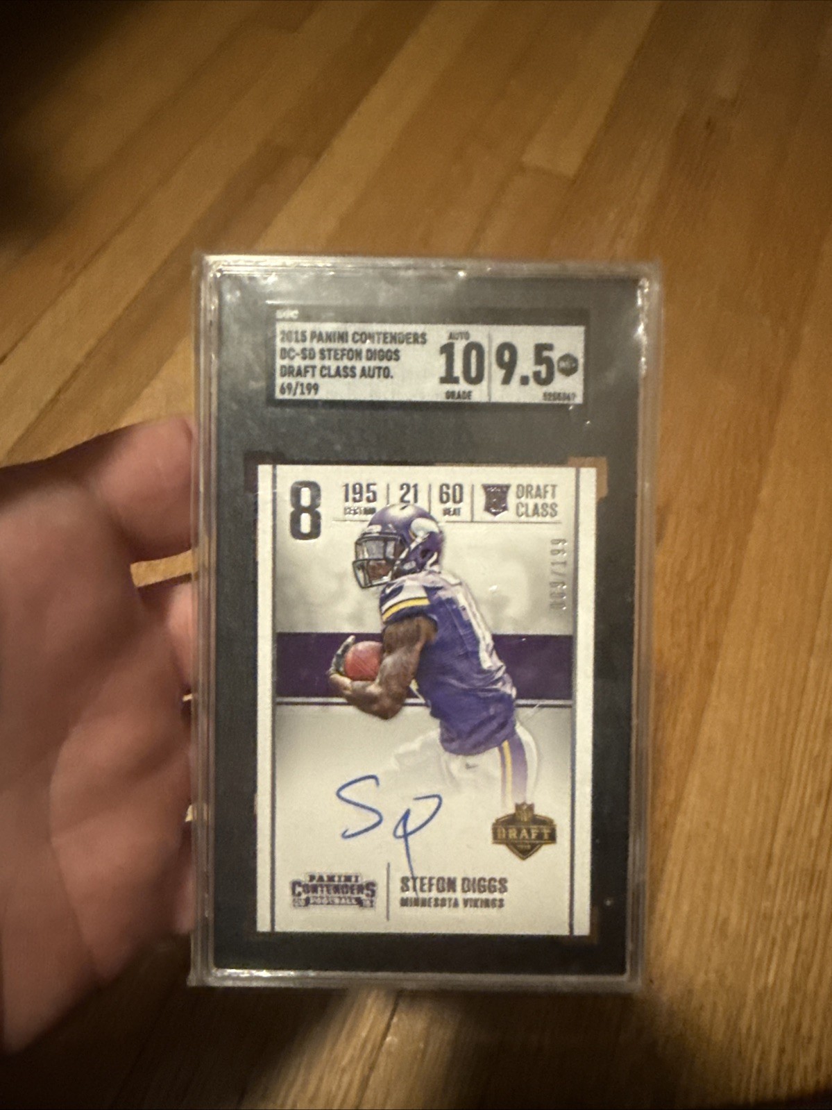 2015 Panini Contenders - Rookie Ticket RPS Stefon Diggs #235 Base (AU, RC)