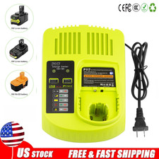 Fast Charger Battery P117 For RYOBI For One Plus P108 18V High Capacity Lithium