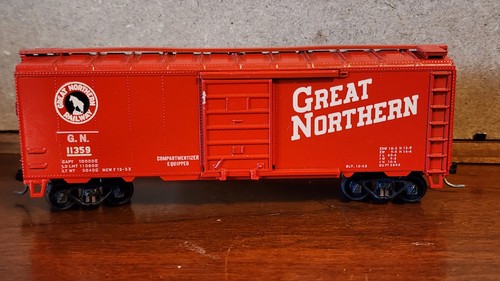 Great Northern 40' Boxcar 11359 Roundhouse RTR Kadee ruedas de metal Trk con resorte HO | Zustand: Used