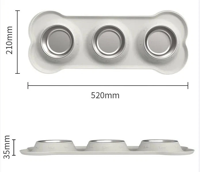 Comedero Triple - Imagen 2 de 4