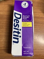 Desitin Maximum Strength Diaper Rash Cream 4.8 oz 40 Zinc Oxide Paraben Free