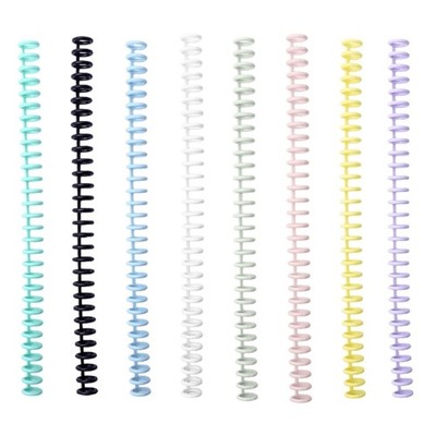 10 Pcs Practical Comb Binding Spines Plastic Comb Bindings for Student