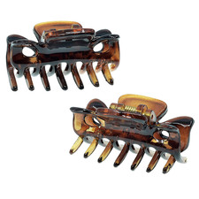 Paris CP22/2 French Hair Clip for Women, 1.5 inch Set of 2 Tortoise Girls Hair C
