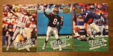 3 card Lot of 1998 Fleer Ultra Sensational 60 John Elway Drew Bledsoe Jeff Blake
