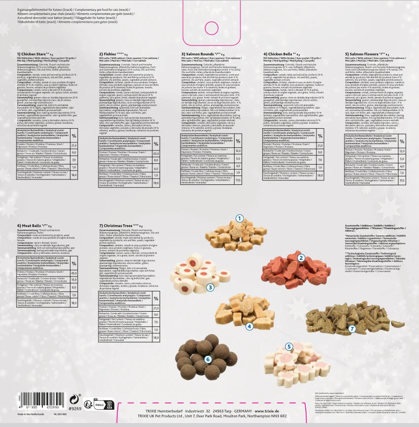 Trixie Adventskalender für KATZEN 30 x34 x3,5 cm Snack Leckerli Weihnachten Xmas - Bild 3 von 4