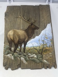 1998 BJ HENDERSON “Bull Elk” LIMITED EDITION WALL ART 304/1000
