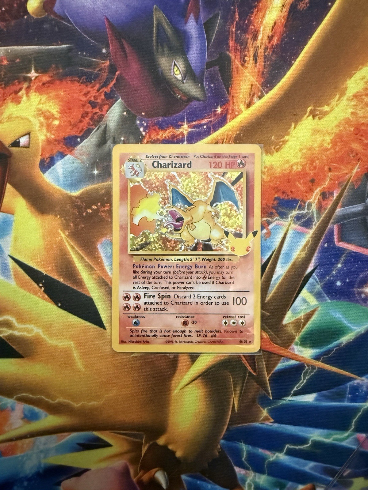Pokémon TCG Charizard Celebrations Holo Card 4/102 Mint/Near Mint Condition