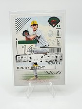 2024 Panini Baseball Prospect Edition Brody Brecht Ticket #3 Colorado Rockies