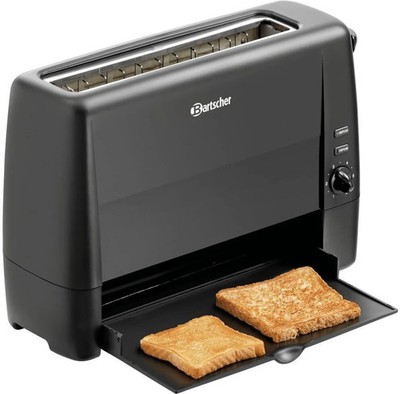 Bartscher Toaster TS20Sli 1300W Edelstahl 1-Schlitz 6 Stufen