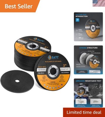 High Performance 3'' Cut Off Wheels - 25 PCS Durable Discs for All Angle Grinders
