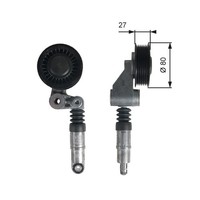 Gates Riemenspanner Keilrippenriemen Drivealign™ T39236 FüR 70C Crafter 50 35 30