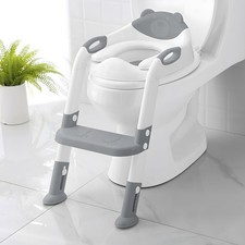 Potty Training Seat  SKYROKU Potty Training Toilet with Step Stool Ladder, for