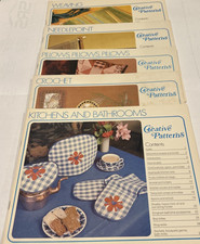 Vtg Creative Pattern Books Lot Of 5 '75-'77 Crochet,Weaving,Needlepoint 2