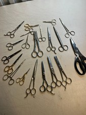 Vintage Barber Scissors Shears Lot Pifer Italy Japan Thinning