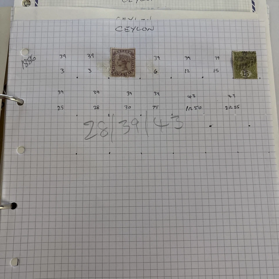 COLECCIÓN DE SELLOS DE SRI LANKA / CEILÁN 1872-1996 EN ÁLBUM. £5 Foto 3 de 4