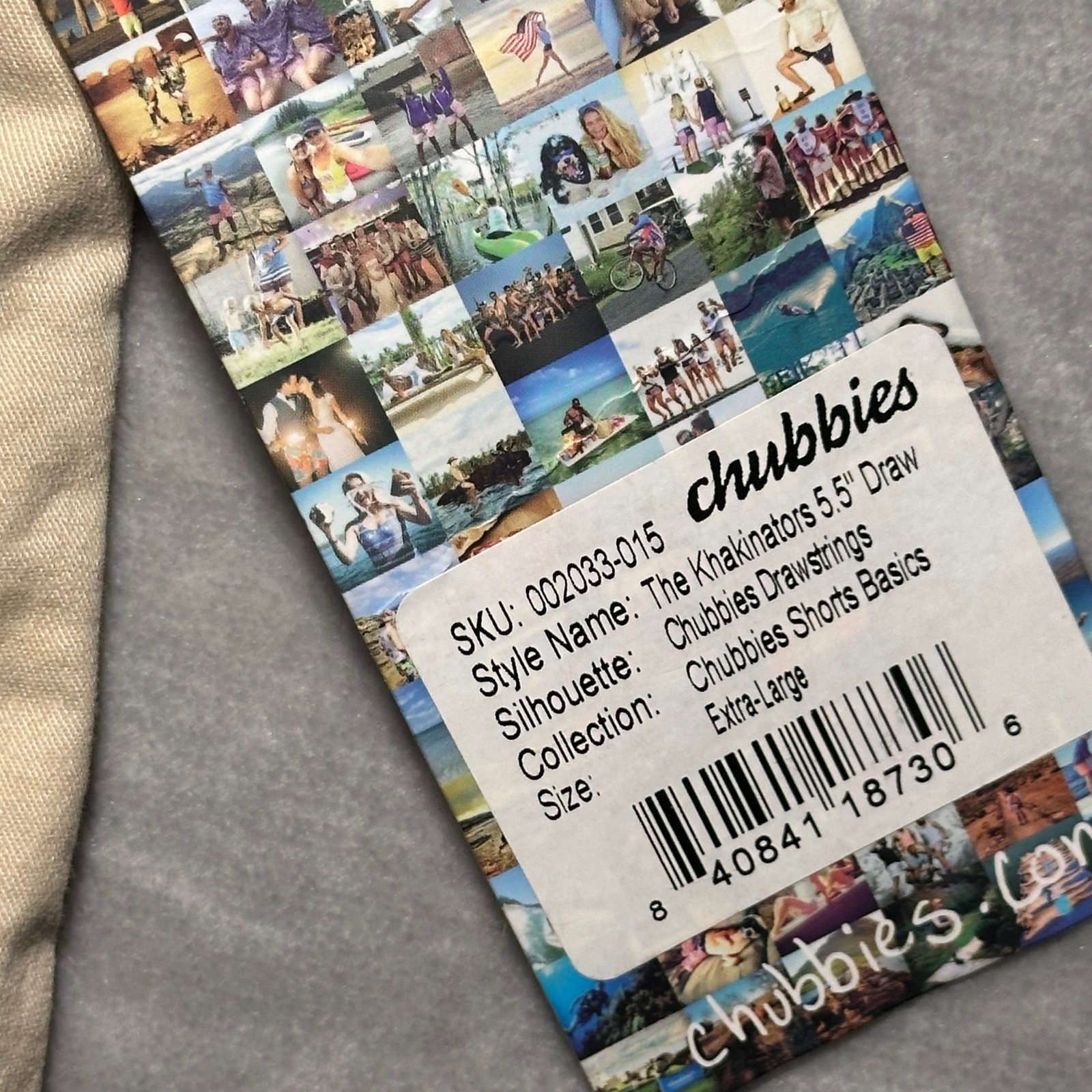 Chubbies The Khakinators 5.5 Drawstring Shorts Mens Extra Large XL NWT