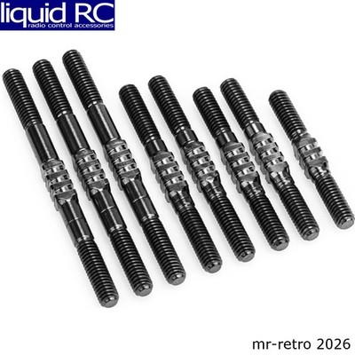 JConcepts 5373-2 RC10 Factory Team Fin Titanium Turnbuckle Set Stealth Black