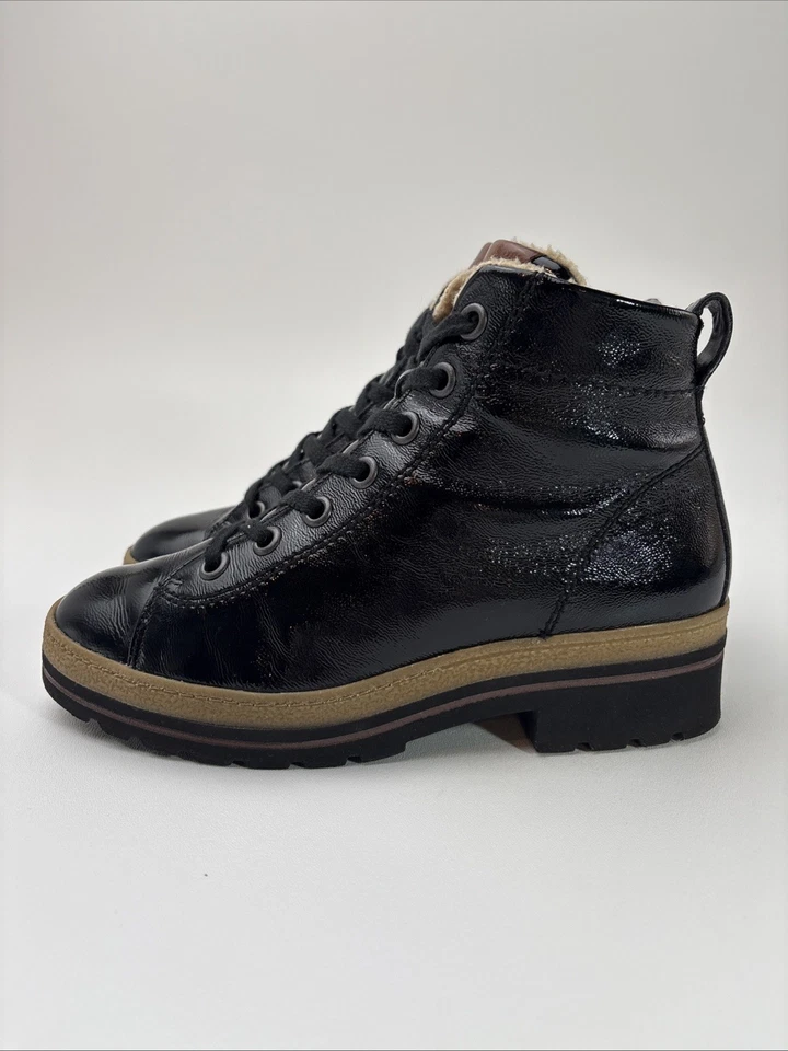 Bota Paul Green Charol Negro Suela Leer más para Talla Foto 3 de 4