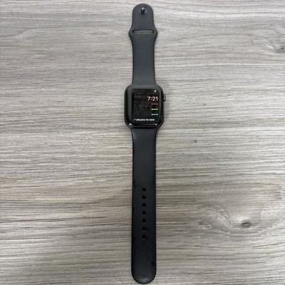 Apple Watch Series 5 44mm GPS LTE WR-50M Grey Stainless Steel Body W/ Band