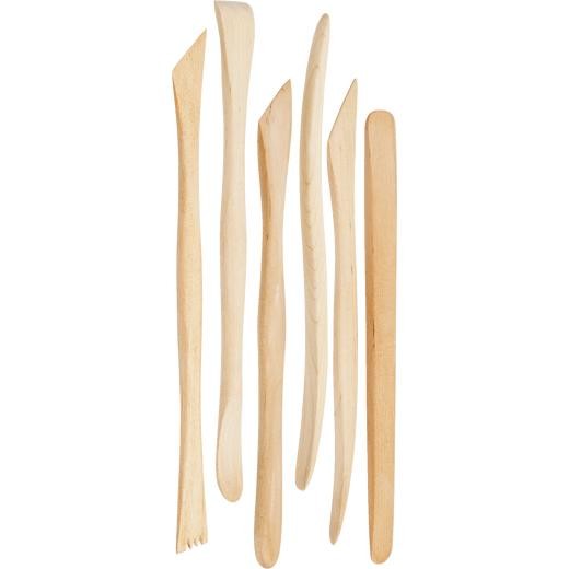 Knorr Prandell 20cm Birchwood Clay Modelling Sticks 6pcs