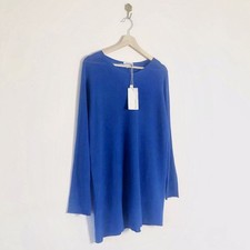 Bartolini by Benedetta Blue Lightweight Knit Longline Tunic Jumper Italy - S/M