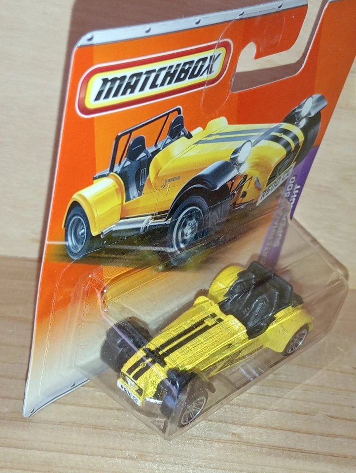 Matchbox Superfast / MB 802 - Caterham Superlight R500 - Yellow - Black Stripes  - Image 4 of 4