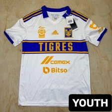 NEW Tigres UANL adidas 2022-23 YOUTH 3rd Stadium Jersey sz XL