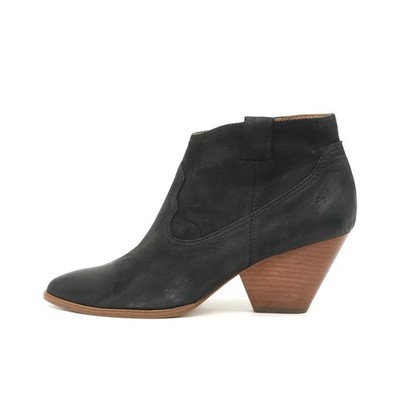 FRYE Damen 3475038-BLK Stiefelette Schwarz Echtes Western-Stiefeletten EU 39